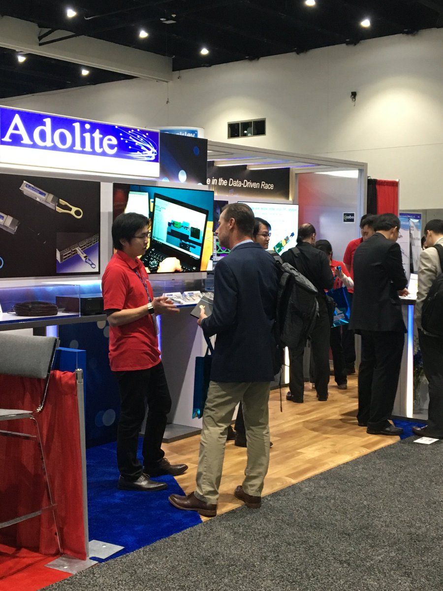 Adolite2's tweet photo. #ThrowbackThursday to when @Adolite2 was at @OFCConference meeting with potential customers, press, and many others! Check out our photos below for an inside look at our time at #OFC18. https://t.co/PdcA0Ouw2M