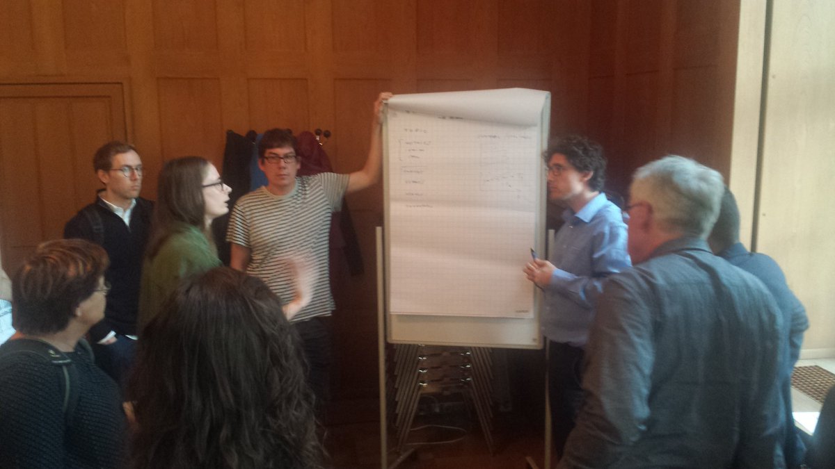angelosalatino's tweet photo. Brainstorming time @SpringerNature @FraOsborne @skm3ou #SN_HackDay https://t.co/UCWkF7454y