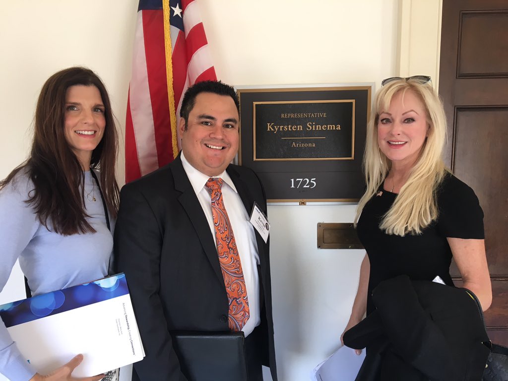 coastsouthwest's tweet photo. Thank you to the office of #RepSinema for taking the time to discuss rail reform #STB, and the reaurhorization of #CFATS. Key issues for our #chemicaldistribution industry! #NACDReACT #NACDFlyin https://t.co/EUvWRzhZyN