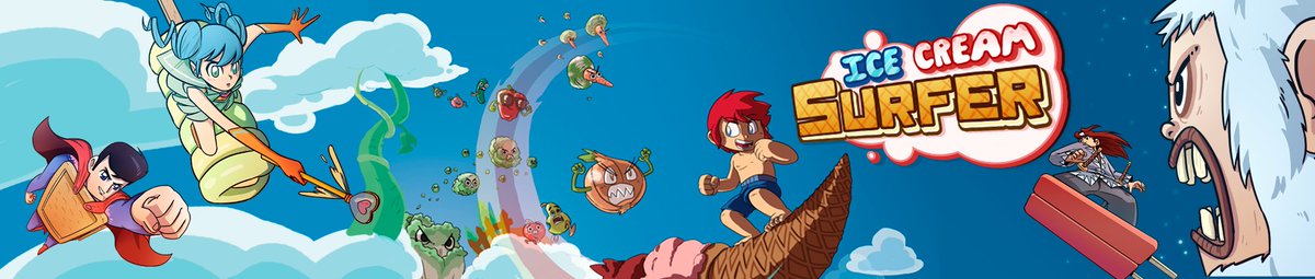 Dolores_Ent's tweet photo. Ice Cream Surfer the most fresh Cute 'Em Up will be arrive the next month to #NintendoSwitch #summer #pixelart #shootemup #RetroGaming https://t.co/RrepCOHtUm