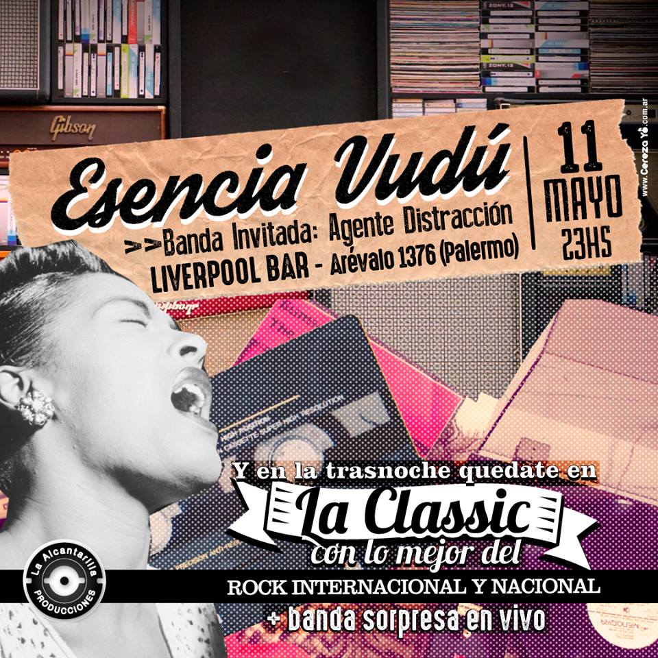 El viernes 11/05 <a href="/Esenciavudu/">Esencia Vudú</a> hace su primera  fiesta #LaClassic en <a href="/liverpoolbarpal/">liverpoolbarpalermo</a> (Arevalo 1376 - #Palermo) 
Pedime tu anticipada a $150 por DM o en #MercadoPago: mpago.la/z7qd 
"Nada nos detiene, este es el camino"