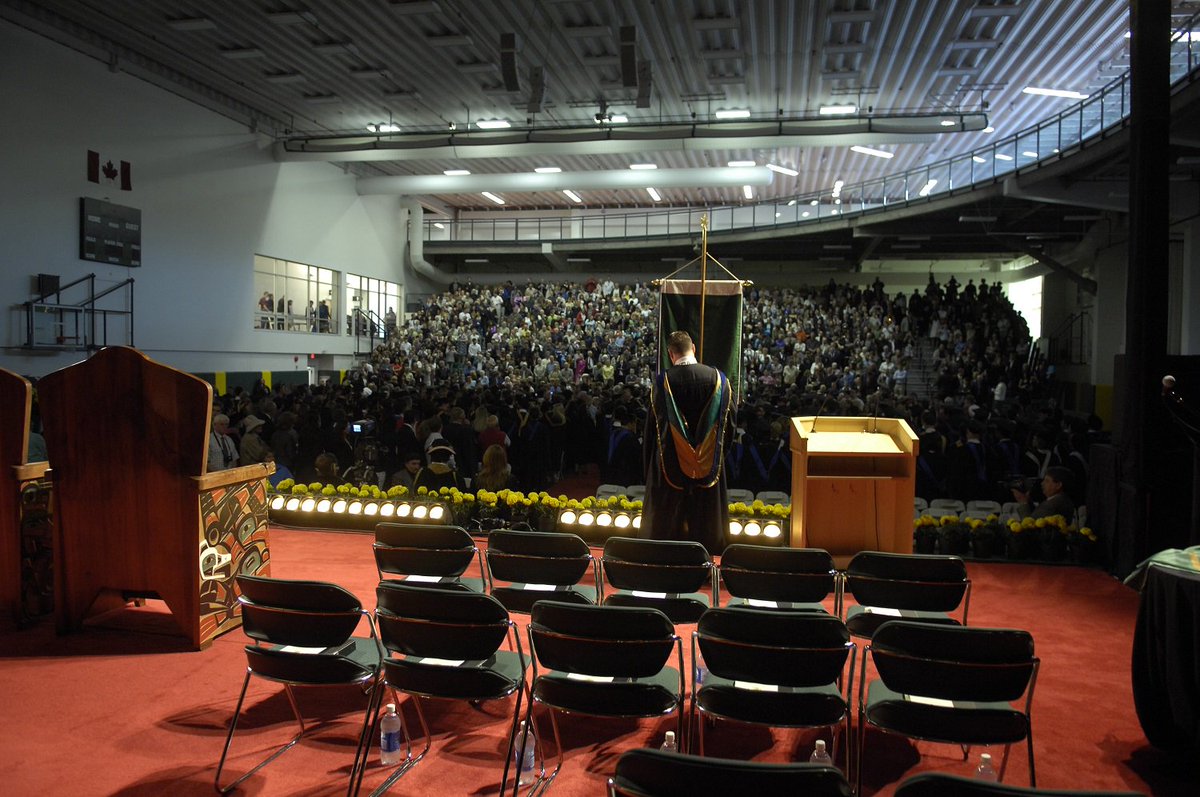 NorthernSport's tweet photo. It's been ten years since we hosted our very first UNBC Convocation ceremony! Were you there?! #mynsc #throwbackthursday #ThisIsUNBC #TBT #convocation https://t.co/F4HbyUSsHv https://t.co/3BUwQeU1Ss