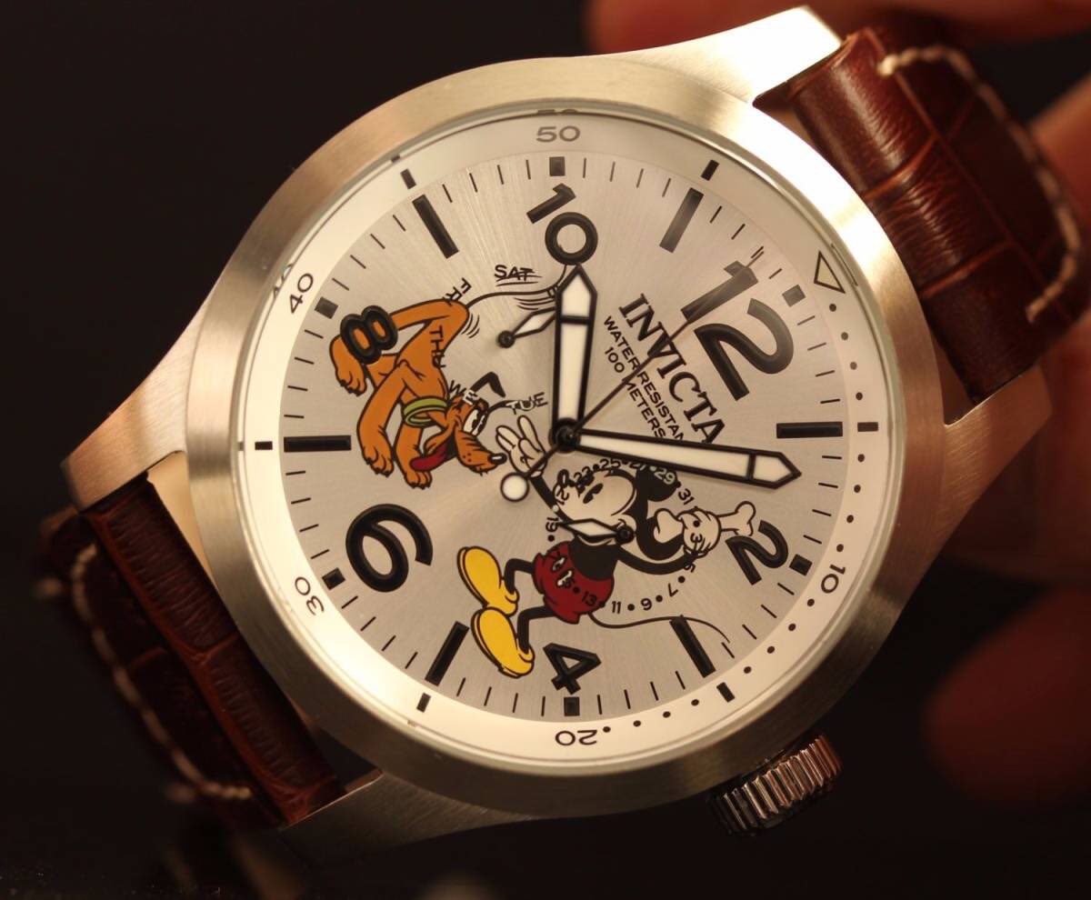 cyborgfactory's tweet photo. 【プレミア必至】海外セレブ愛用モデル◆INVICTA 48mm Mickey Mouse Limited Edition 100M 防水◆ミッキーマウス プルート https://t.co/NjW7r420V5 https://t.co/ERxdrDRkhP