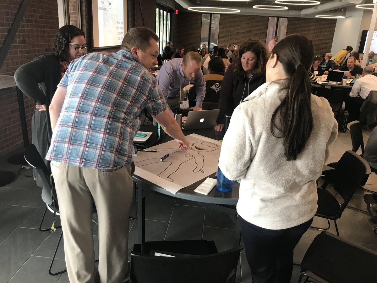 AmySpicer7's tweet photo. 7 districts, 16 schools, 92 people working on graduate profiles and capstone projects with @edinitiativeco and Envision Learning Partners! What do you want for your graduates? https://t.co/41qE5B6eAP