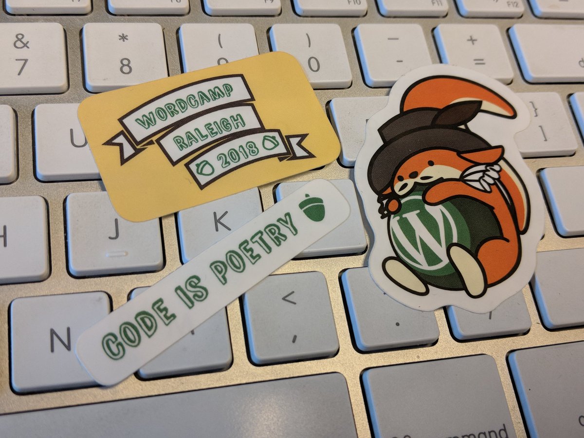 stickergiant's tweet image. Wapuu is ready to celebrate @wordpress at @wordcampraleigh. Have a great weekend everyone!#codeispoetry #wordcamp #stickers