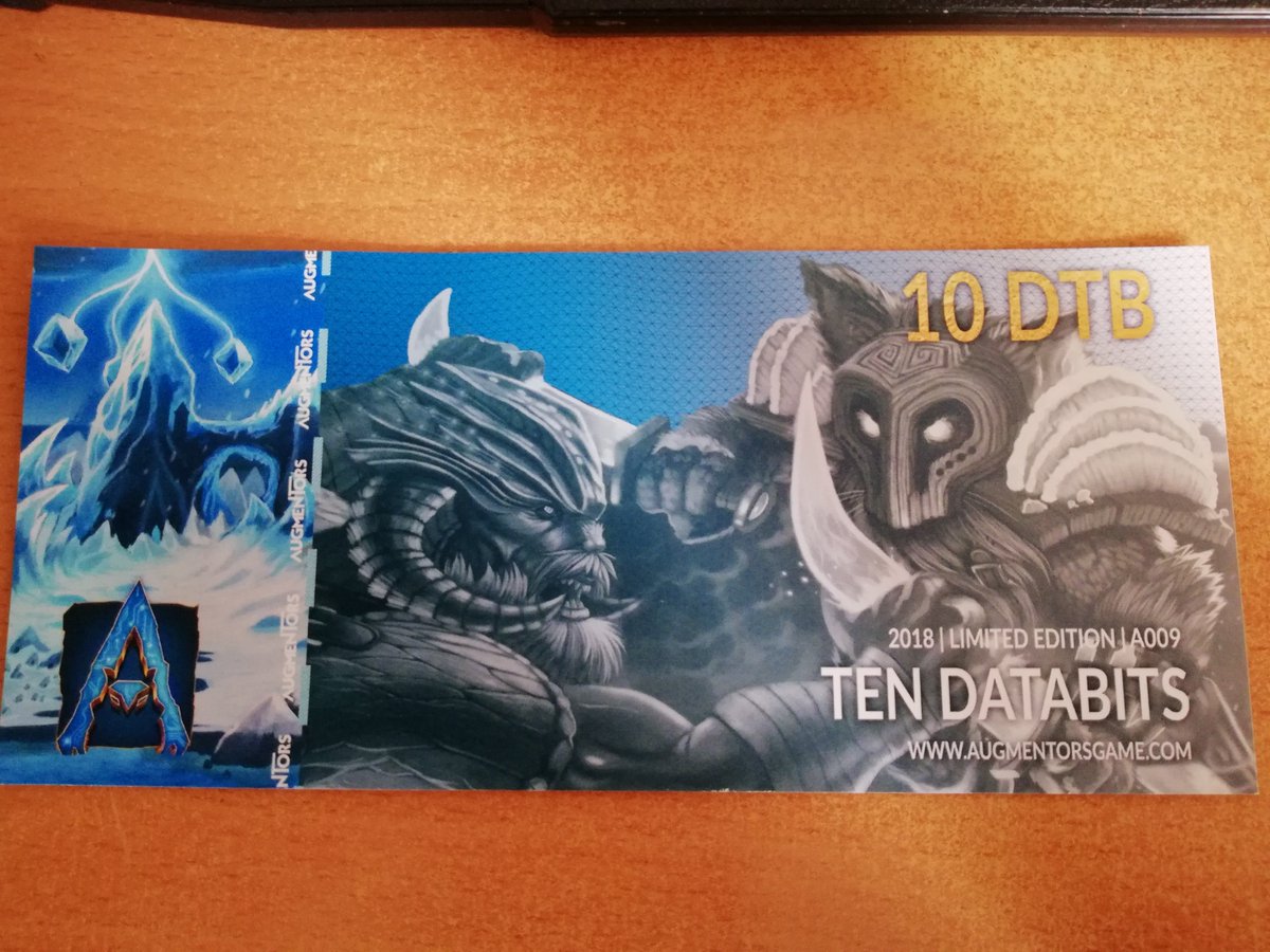 CryptoKobi's tweet image. Just got my $DTB paper wallet. It looks awesome!! Thank you @AugmentorsGame #Databits 

There is also a new weekly update and new roadmap. Be sure to check it out!! #AR #ARGaming #Augmentors #Crypto $BTC