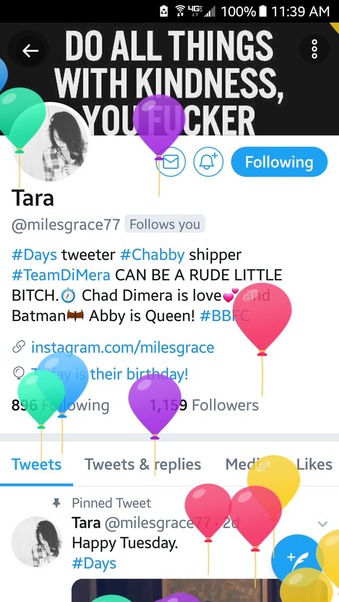 TeamLopeOnBB's tweet photo. @milesgrace77  HAPPY BIRTHDAY Tara!!!!!!!!! Thank u for all u do for us!!!!!!!! #ChabbysAngels #ChabbySisters 🎂🎉🎈🎁 https://t.co/Aix1wAp07C