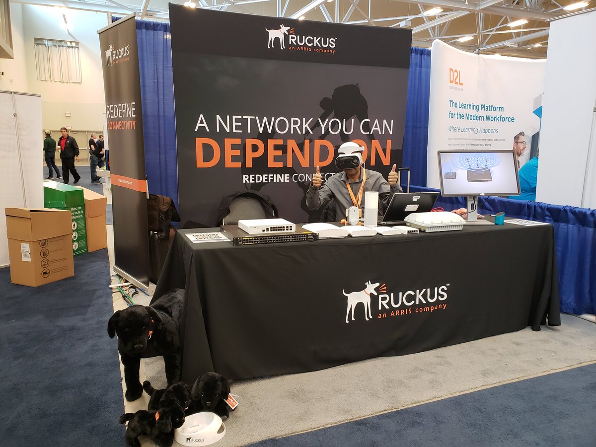 Sunny enjoying the VR at connect 2018 #connect2018