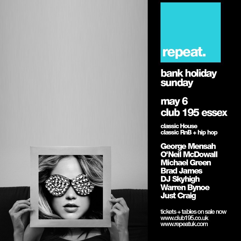 DJJustCraig's tweet photo. Sets over the next two weekends👇🏾

Friday - @WalkaboutCol X @RepublicCol 
Saturday - @MantraNorwich 

Friday 4th May- @Unit17Ipswich 
Saturday 5th May - @MantraNorwich 
Sunday 6th May - @freQKlash X @DCDJS_ Day Party
Sunday 6th May - @repeat_uk At @Club195 https://t.co/fQIcAx2O4e