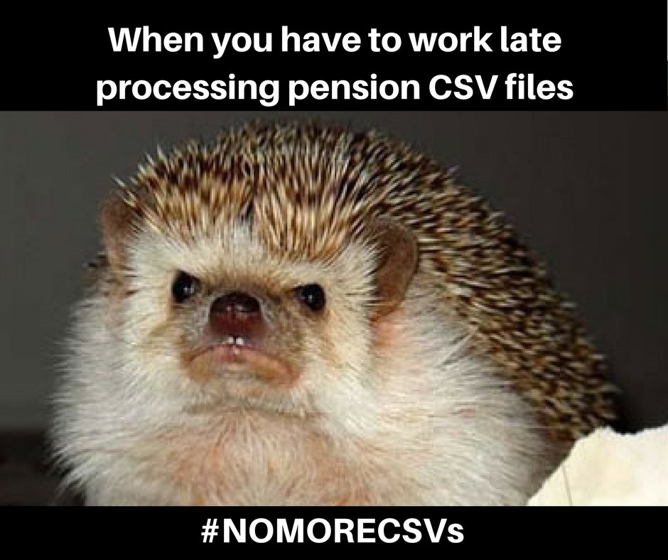 pensionsync's tweet photo. When you have to work late in a Payroll Bureau, processing Client's pension CSV files! 

#NoMoreCSVs with https://t.co/e9vbZQITEx 

#payroll #pensions #pensionsync #Accountants #Bookkeepers #AutoEnrolment https://t.co/pi4T9eLNjx