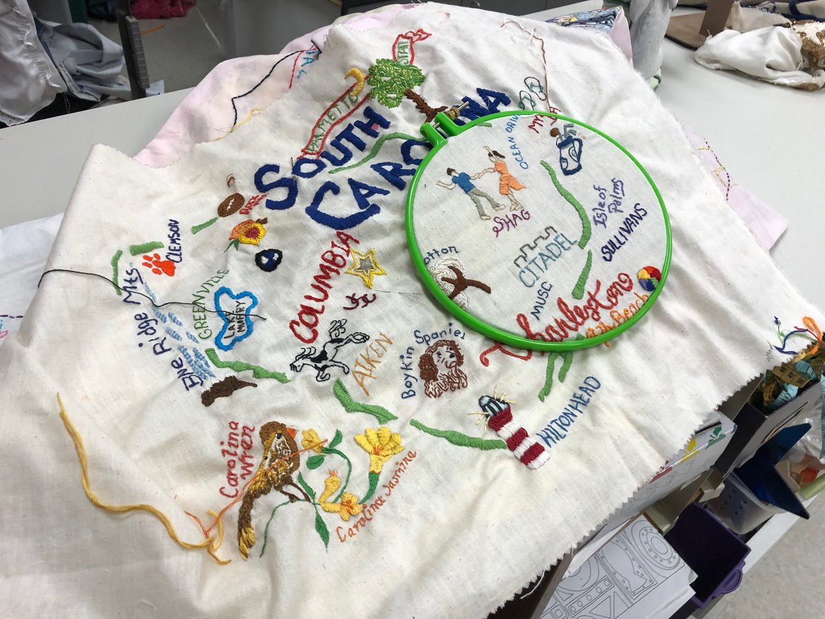 VPSCDO's tweet photo. Family and Consumer Science creative experience through the design process at Saluda Trail STEAM Middle School in Rock Hill Schools.  #LISCarolinas https://t.co/G4qyPqyauk