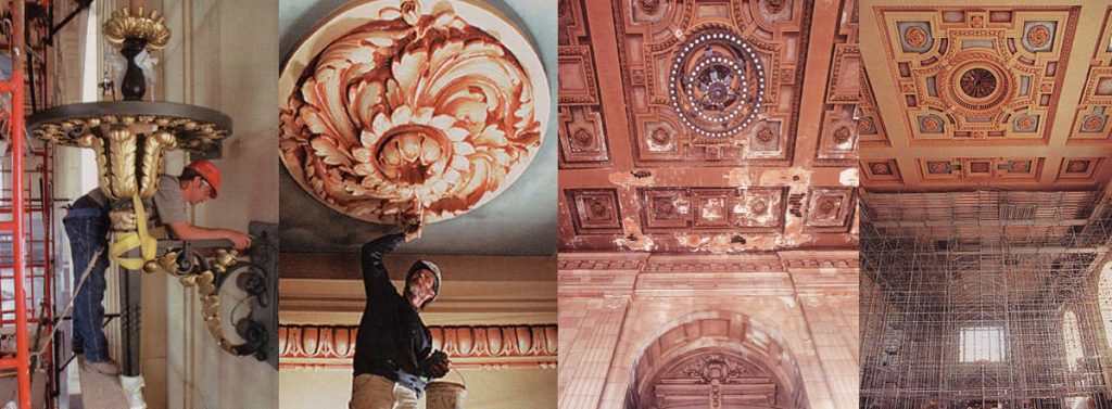 MakeBldgsLast's tweet photo. The ceiling leaked and city officials wanted to take it down. Now it is a source of community pride. @UnionStationKC is a prime example of why old buildings shouldn't be torn down. https://t.co/ufAVAOhyw3 #MakeBuildingsLast https://t.co/cJ5uzGfswk