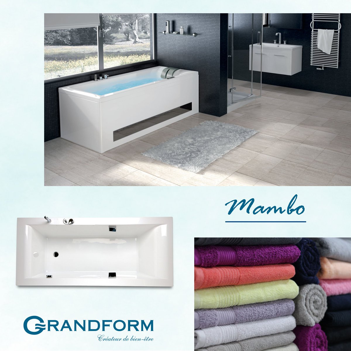 Grandform_fr's tweet photo. Réunissez design et détente dans votre salle de bains avec notre baignoire Mambo >> https://t.co/fvECOAQkYN https://t.co/ACP9ViKQSh