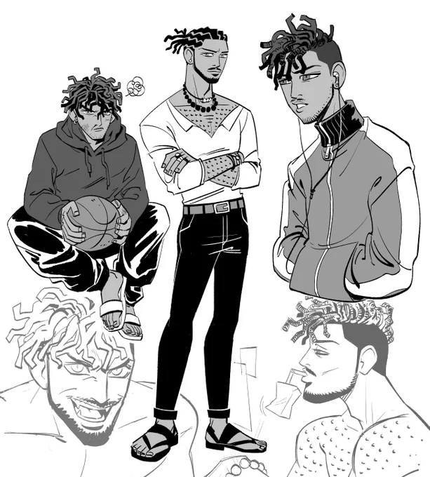 doodle some Killmonger to cope with the pain that he's gone AGHHHh TT TT 
