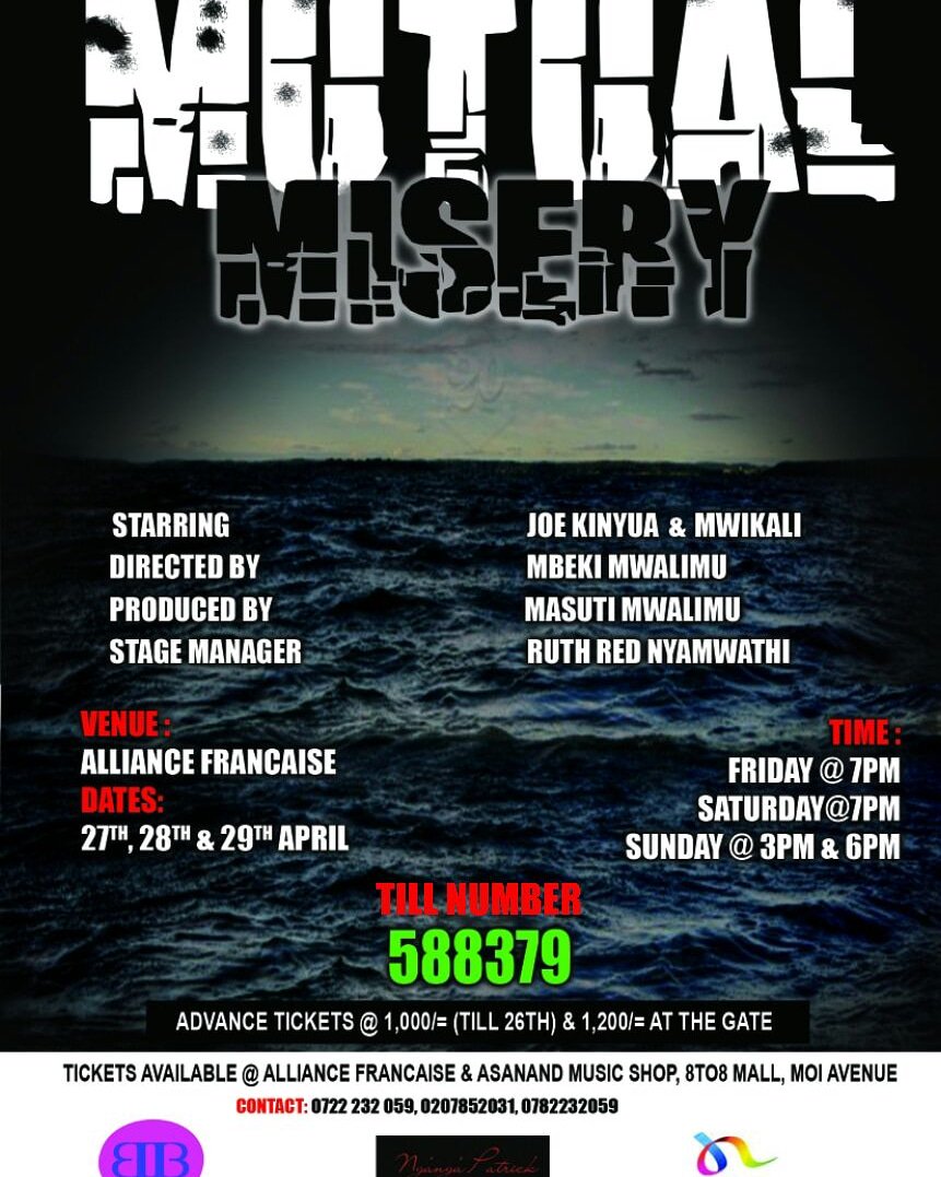 backtobasicske's tweet photo. I hope you're getting ready to have the time of your life!๐๐
๐๐ #MutualMisery
Join Us @afnairobi
Fri & Sat @7pm
Sun @3pm & 6pm
Tickets @ 1200/=
(Advance tickets by the 26th of April @1000/=)
Till number 588379
0722232059
#managementkenya
#dpwarningonunratedfilms https://t.co/e3vZ94lKin