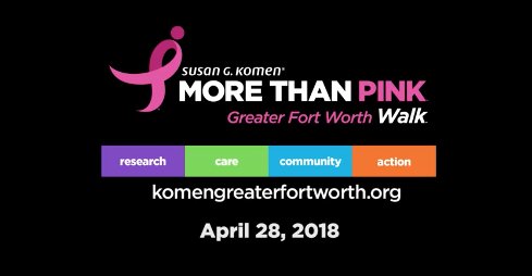 pinnbanktx's tweet photo. Support Susan G. Komen Greater Fort Worth at a brand new event this Saturday morning — the More Than Pink Walk event! https://t.co/TNkOpK2ljo https://t.co/xrcynZKdGj
