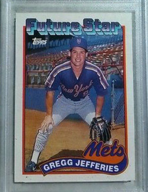 baseballcardDoc's tweet photo. With two G's. ⚾️⚾️⚾️ #greggjeffries #1989topps #topps #futurestar #baseballcard #baseballcards #baseballcarddoc #baseballcardmovie #jackofalltrades #comingsoon #mets @Mets https://t.co/isWXilIEjl