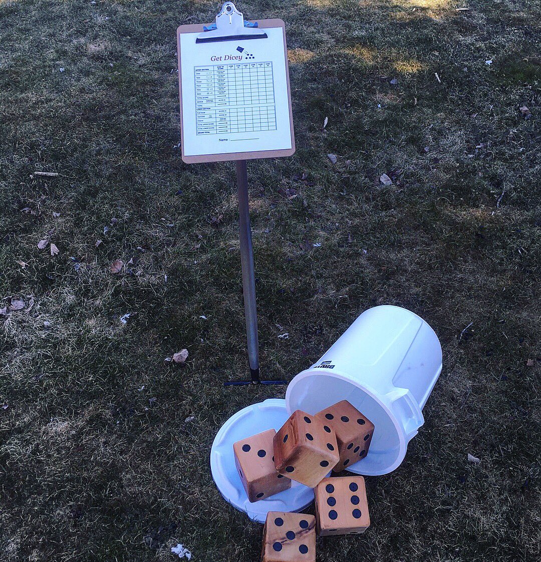 HitchedGames's tweet photo. 4th Game of our Countdown is: #GetDicey! 🎲 #Handmade giant dice to play all sorts of games #Outdoors or #Inside! ⛳️
#HitchedGames #GarageGames #BackyardGames #YardGames #Dice #Woodworking #Carpentry #EventService #YGK https://t.co/LZ1BVxwa10