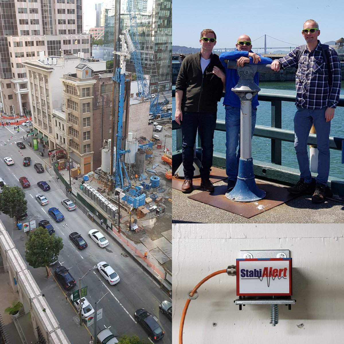 StabiAlert's tweet image. This week in San Fransisco for large deformation monitoring project. @TopDutchCom @BuildinGron