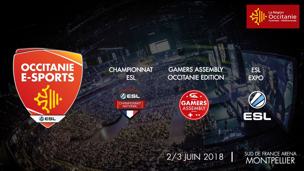 La #GA2018 est passée... mais l'Occitanie Esports arrive ! #OES2018

Réserve ton weekend pour venir à ton nouvel événement gaming de l'été... 😎

🗓 02-03 juin à la Sud de France Arena de #Montpellier !

☀🕹 occitanie-esports.com