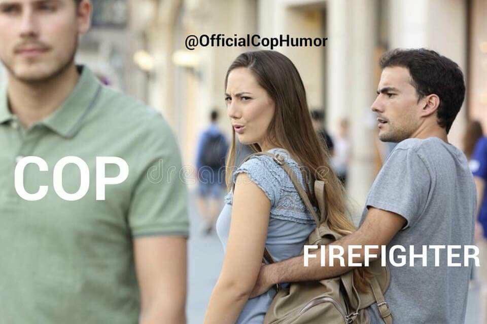 wallpapers Police Vs Firefighter Meme houston police officers union on
