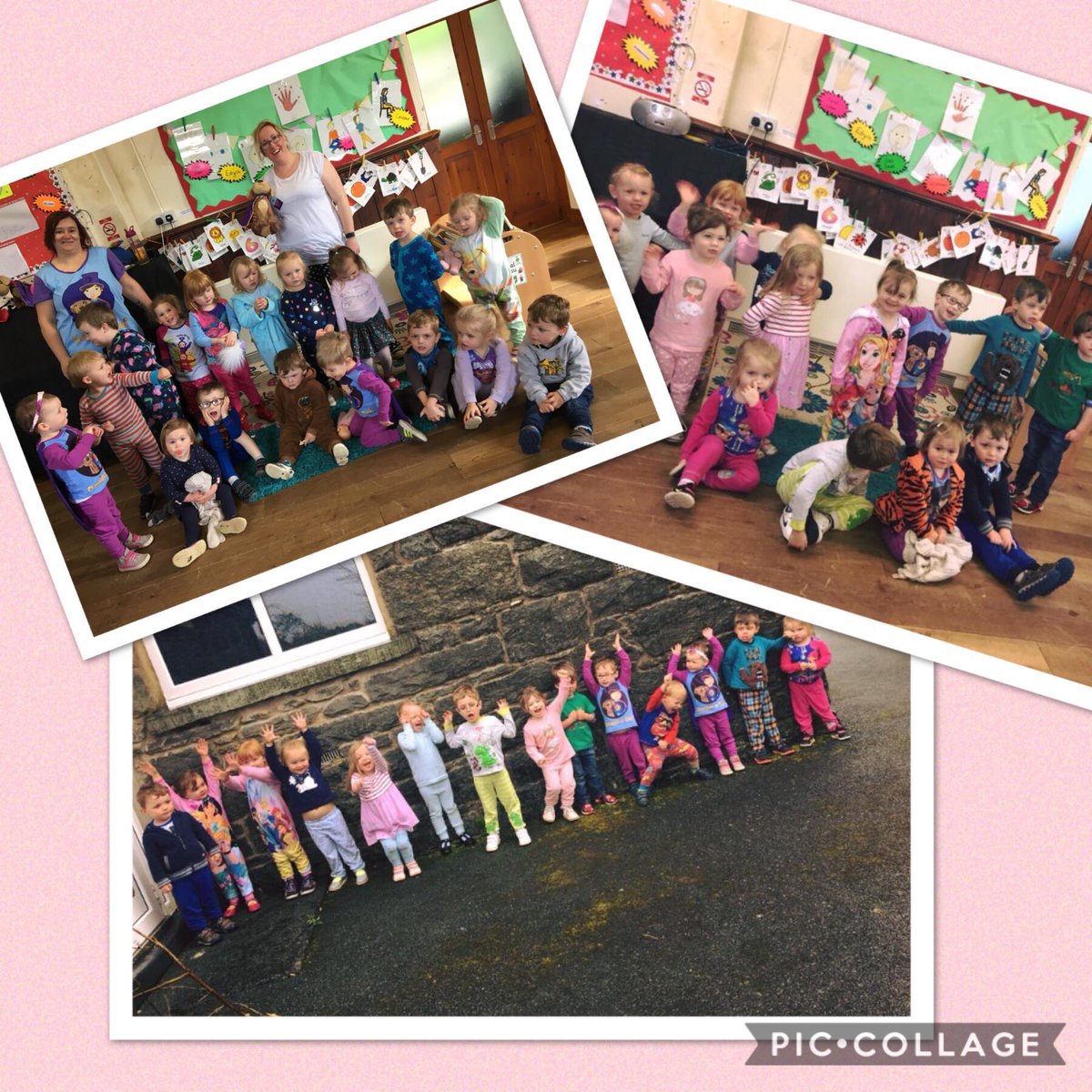MudiadMeithrin's tweet photo. Oes gan blant a staff Cylch Meithrin Sarnau a Llandderfel #Gwynedd ddigon o pyjamas glân ar ôl i'w 5ed parti yfory?!

#PartiPJsMM #MeithrinMiliwn https://t.co/gukZ9fx7b7