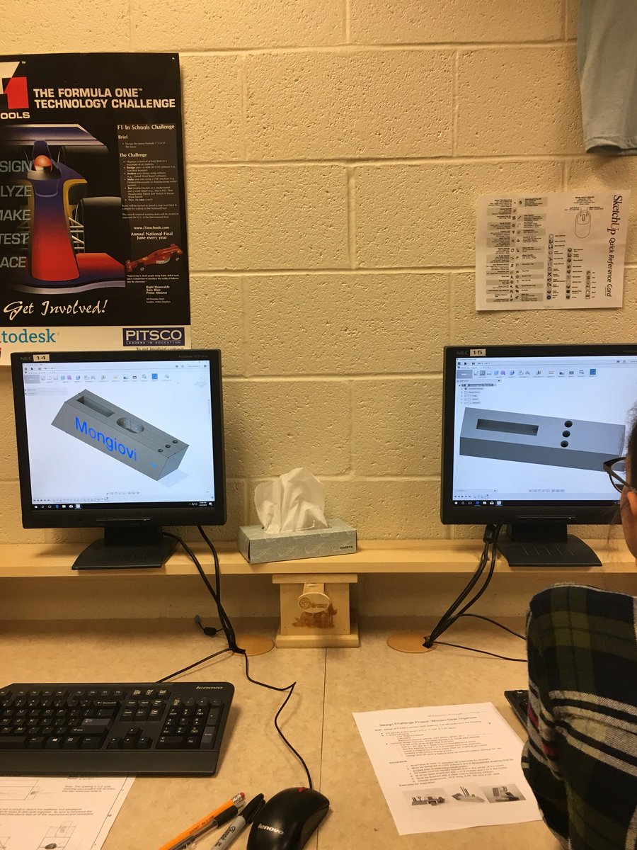 ZellersTechEd's tweet photo. Engineering Design project underway! #3DModeling https://t.co/SOBPYKYr5U