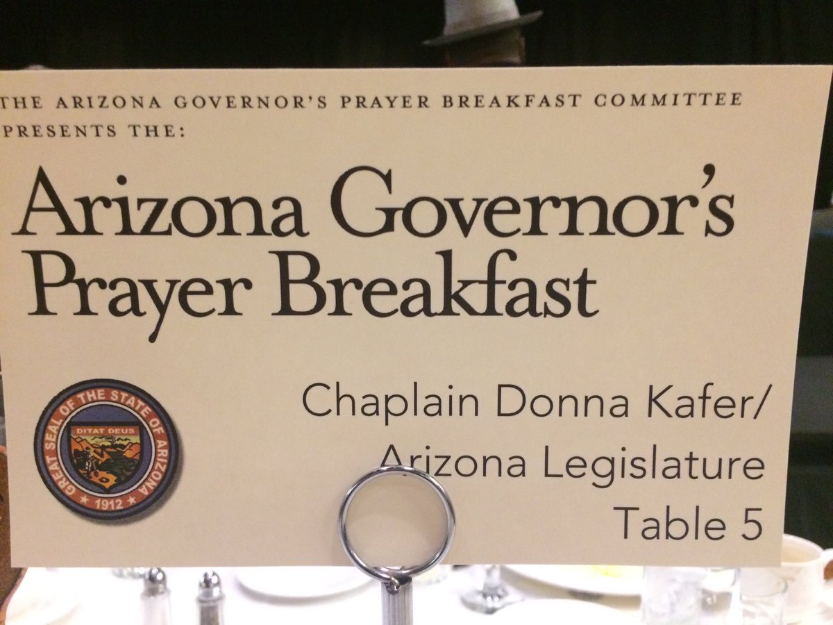 I enjoyed a very inspirational program at AZ Governor’s prayer Breakfast.
