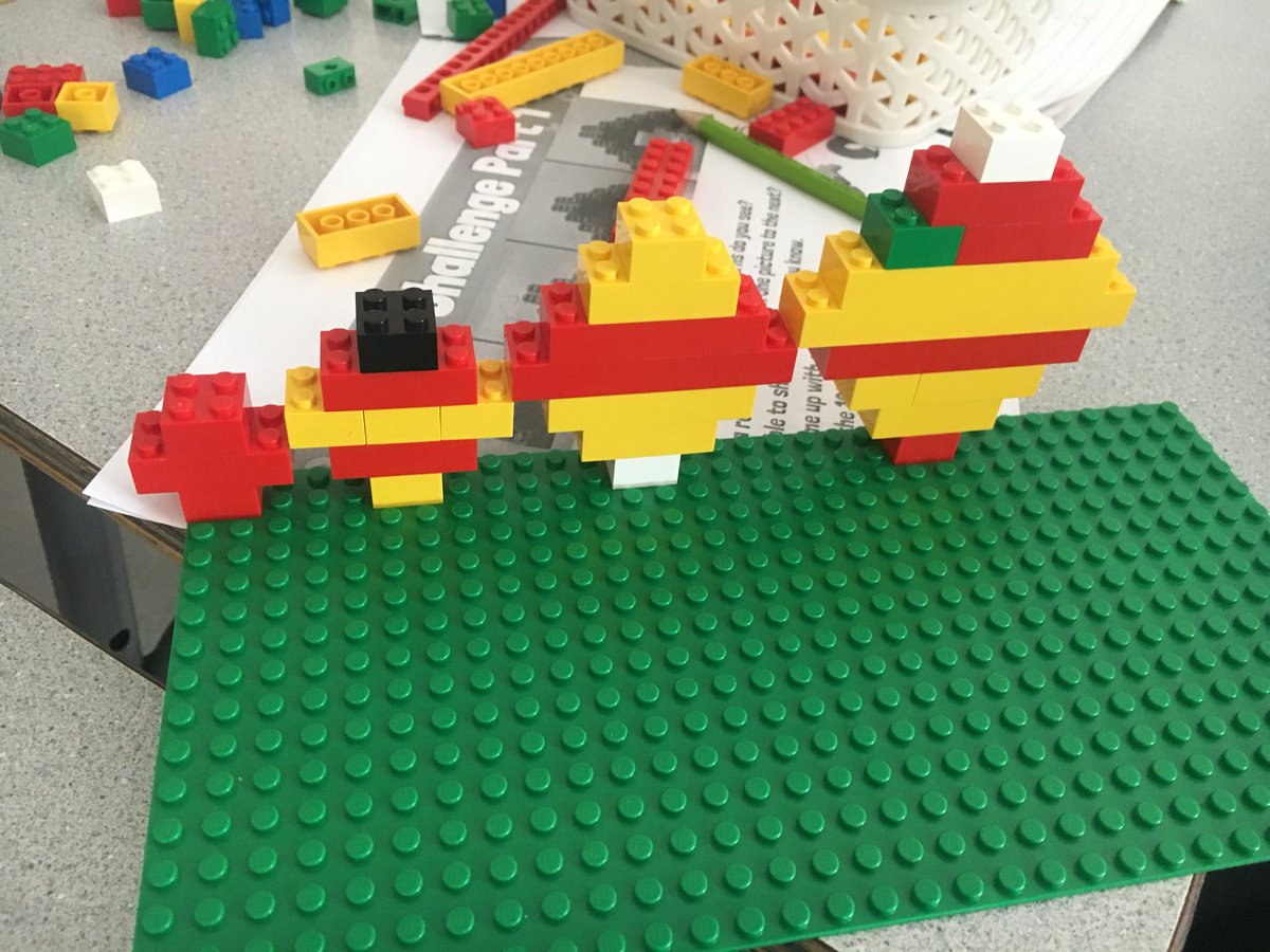 CalliMac10's tweet photo. Building growing patterns, charting variables and writing equations in Math this morning. #introtoalgebra #algebra #findtheunknown #edchat #gr5math #lego #makingthinkingvisible @HeatherCrook12 @DMGSchool https://t.co/PNCUSwGVlA