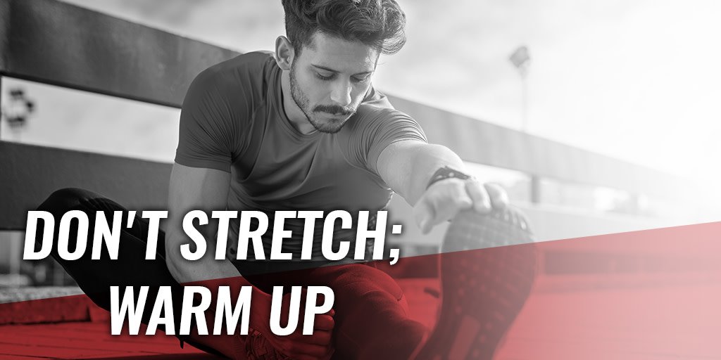 teamchampion's tweet photo. Perform an active warmup that gets your body ready for exercise with exercise, increasing your heart rate, firing up your nervous system and getting your muscles used to moving... #motivation #workout #FitnessTips https://t.co/71dPIQ1TLH