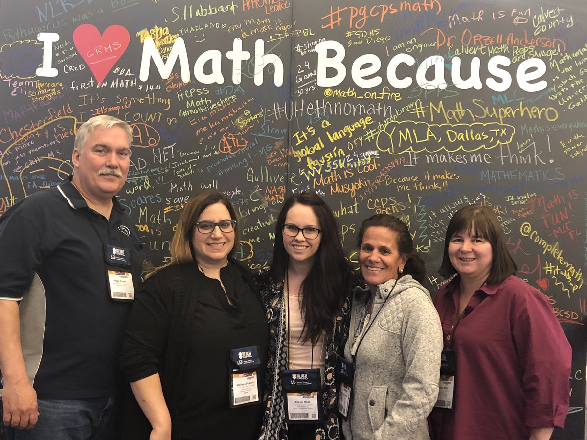 mrsnass_wwp's tweet photo. I love Math because I have the best colleagues I could ever ask for. #NCTM2018 https://t.co/WIbX1kqNBk