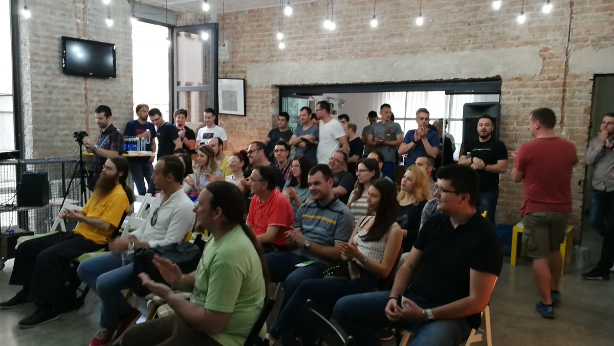 APredic's tweet photo. 2nd meetup in a row. After #WPBor here we are attending 12. #WPNis meetup at @DeliProstor. #WordPress #WPSerbia https://t.co/wi0tFRBMGw