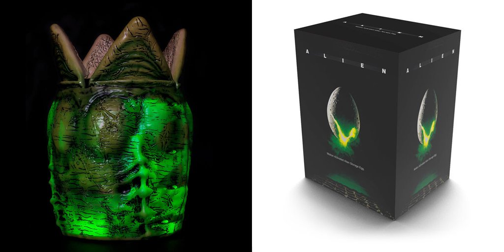 Happy Alien Day 2018! Famously, in space no-one can hear you scream! It’s different on terra-firma of course, where the Motion Activated Alien Storage Egg will scare the bejesus out of you and anyone else daft enough to go near it: tinyurl.com/l32uj6e
