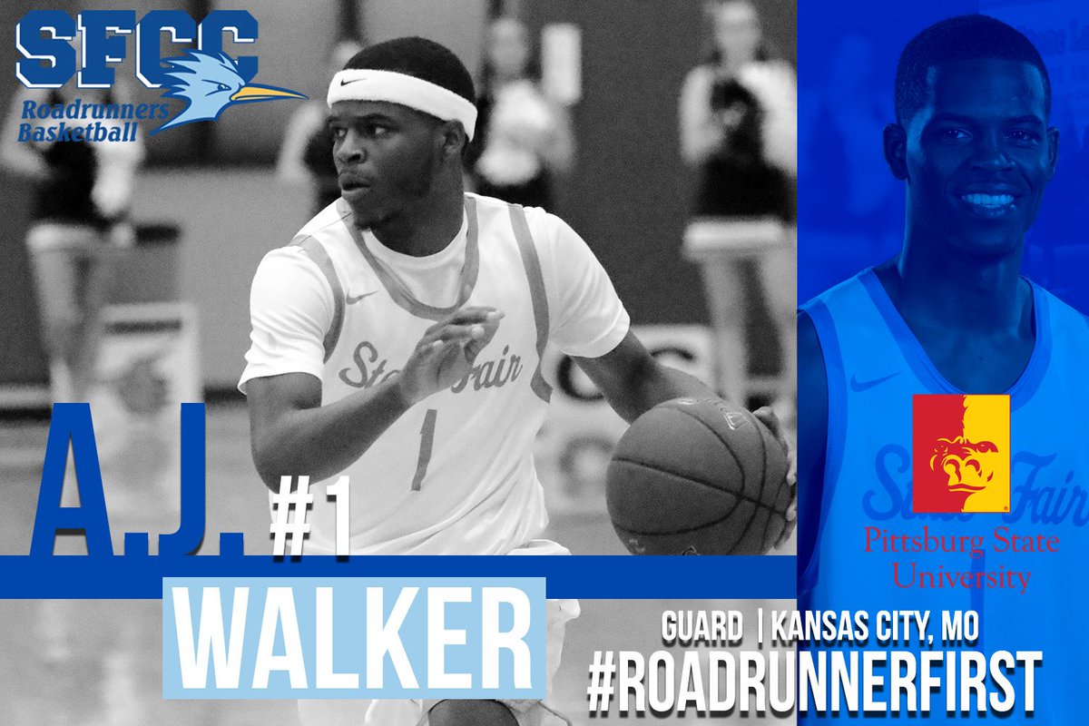 sfccmo's tweet photo. Congrats to AJ Walker, best of luck at Pitt State! Read the full story here >> https://t.co/HqPa7ggHY1 #RoadrunnerFirst https://t.co/YgUaqzkhro