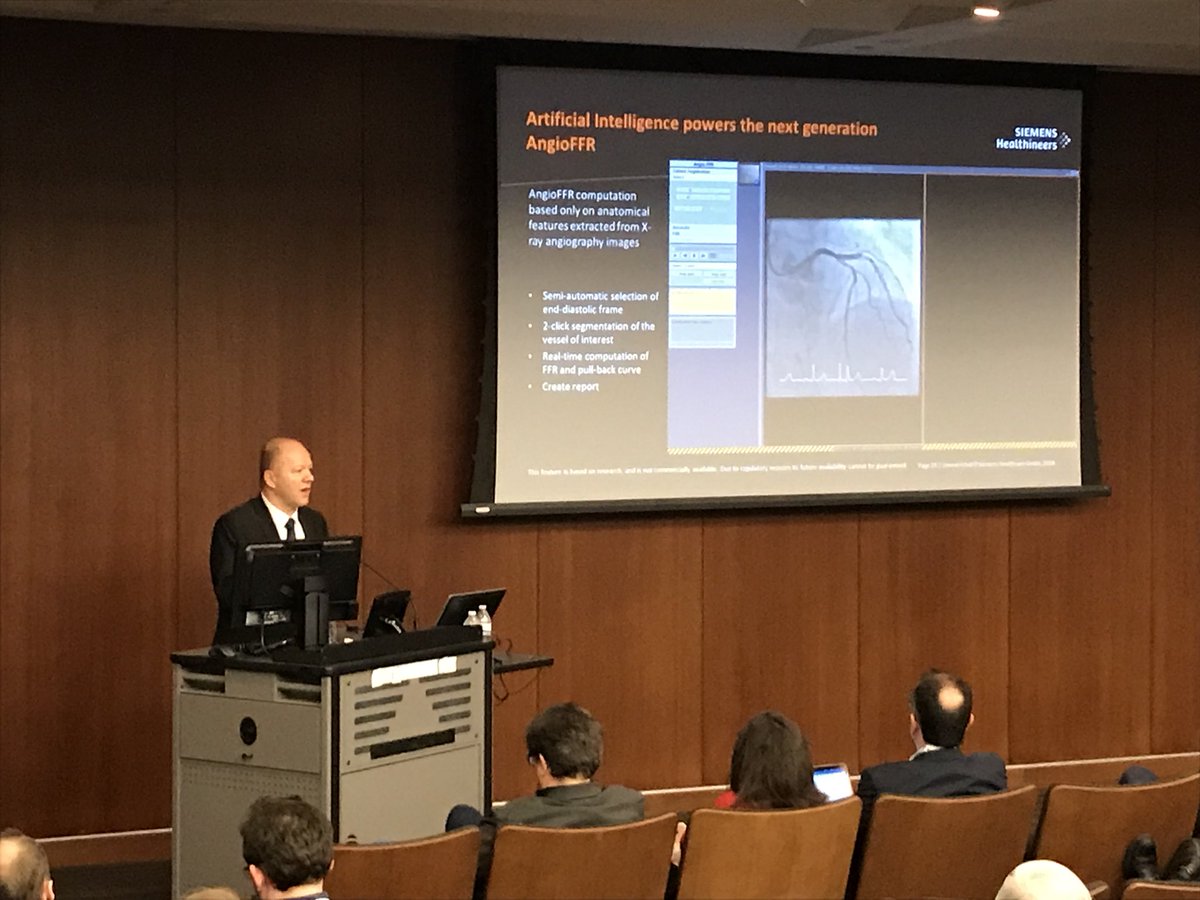 BMEIIsinai's tweet photo. @Dorin_Comaniciu @SiemensHealth speaking on how #ai can push diagnostics and treatment in #cardiovascular-disease #TMII2018 https://t.co/b0DISYEtkH