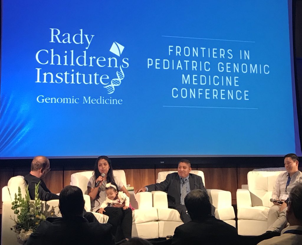At <a href="/RadyGenomics/">Rady Genomics</a> Frontiers in Pediatric Genomic Medicine Conference hearing firsthand about a newborn saved with rapid whole genome sequencing #GenomicFrontiers #PrecisionMedicine