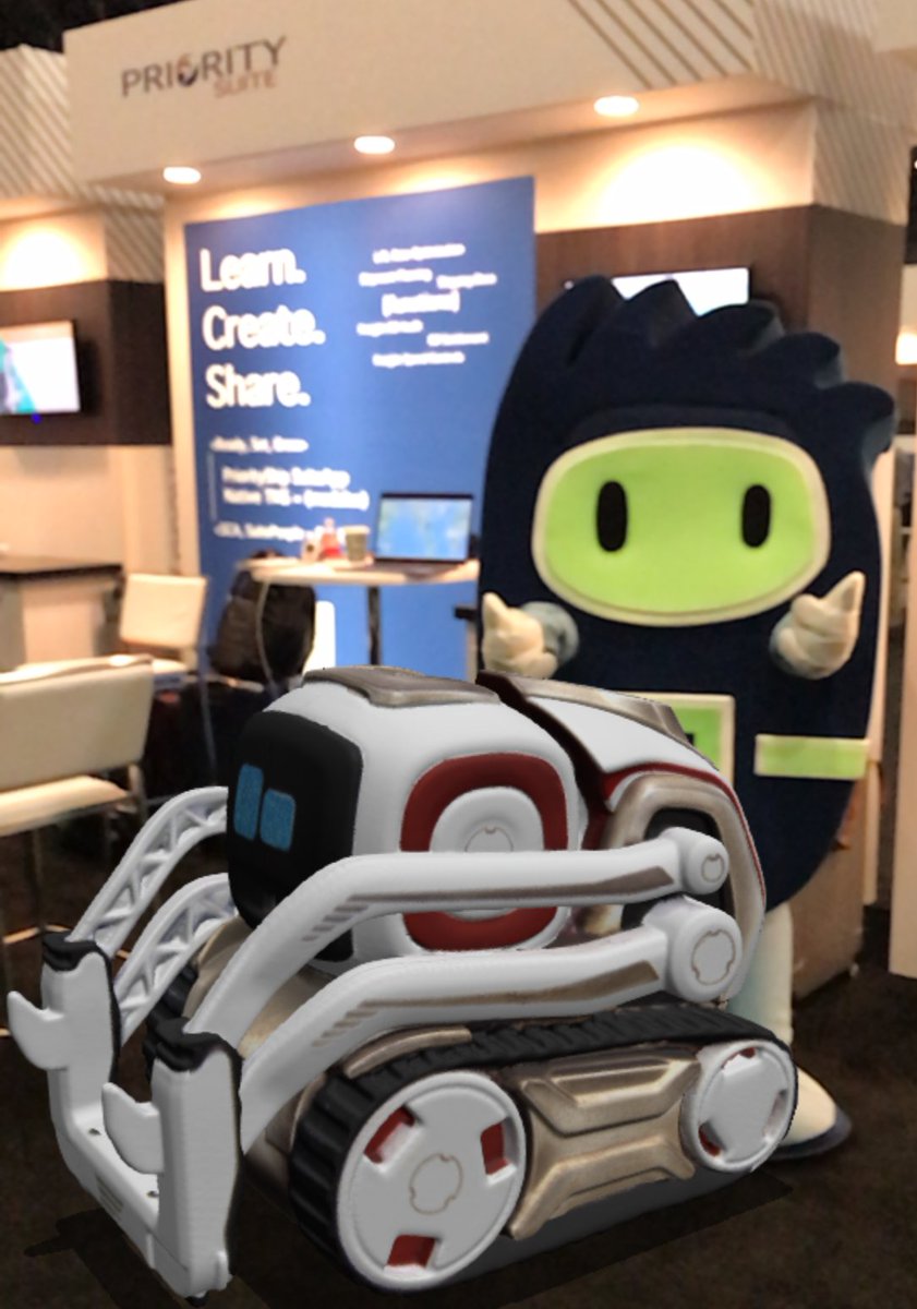 PrioritySuite's tweet photo. #SuiteWorld18 Stanley kissed Cozmo, and so as promised, $ to #GiveBack2Alex by your friends at #PrioritySuite https://t.co/zmKhA7bU4B