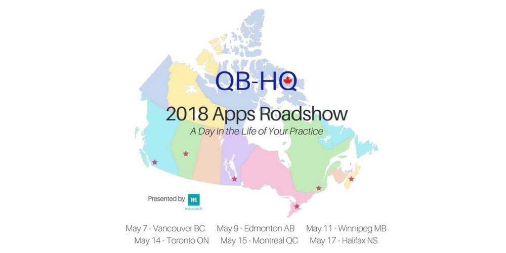 AeroWorkflow's tweet image. Ever wonder what automation would look like in your practice? The  #QBHQAppsRoadshow puts it all together for you! Join Aero,  @MethodCRM @Hubdoc @fathomhq @tsheets @ReceiptBank &amp;amp; @WayPayInc as we travel across Canada in May. Learn more: bit.ly/marabirch_aw