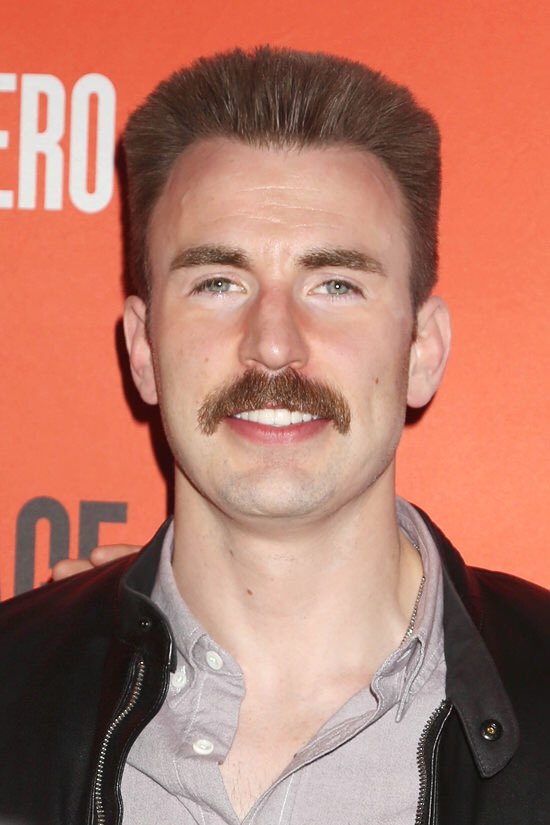 RichieRaya's tweet photo. Chris Evans has made the full Pornstache transformation #Whycapwhy https://t.co/iDffx9btbP