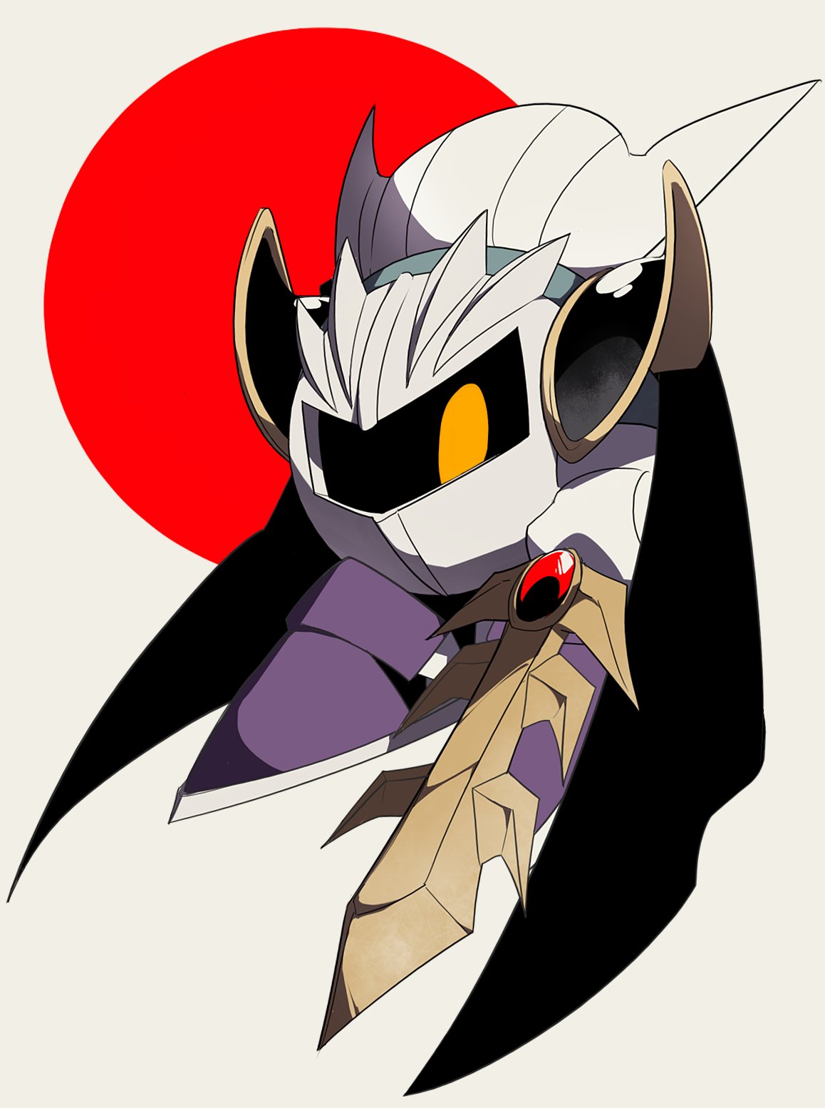 バク Twitterissa カービィちゃんの誕生日は間に合わないのでメタナイトの落書きでした