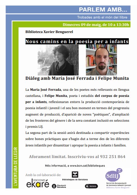Darabuc's tweet photo. “Nous camins en la poesia per a infants” https://t.co/u0XNQQd286 https://t.co/0MQEogRHVa