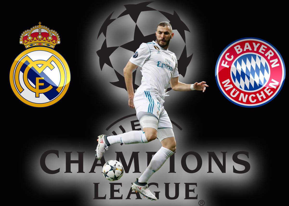 Benzema's tweet photo. Jour de match! Match day! Día de partido! 
@realmadrid vs @FCBayern - 20h45
@ChampionsLeague #HalaMadrid #APorLa13 https://t.co/M386UaVmGL