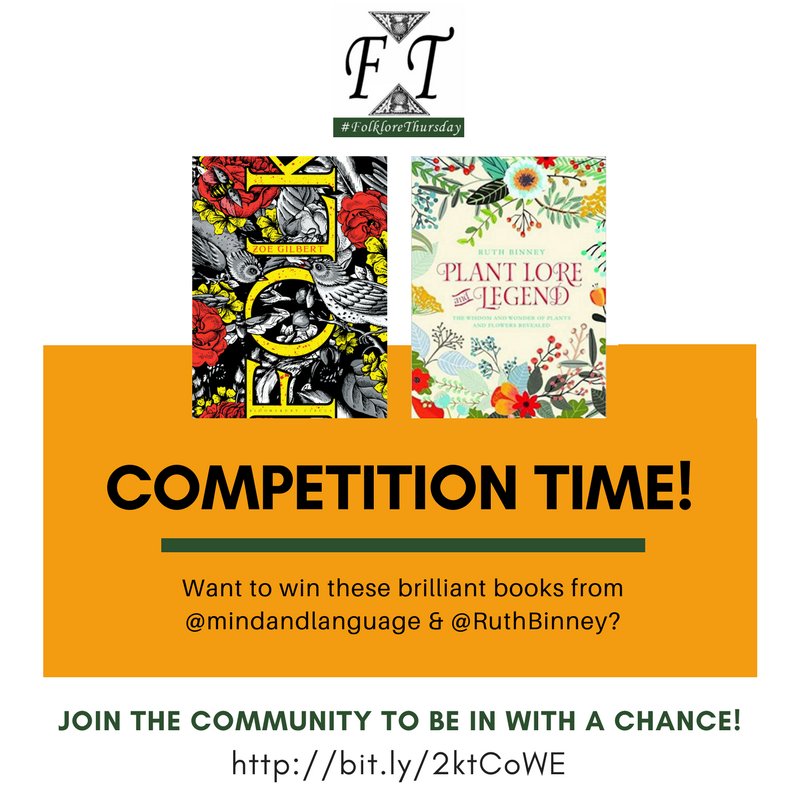 Want to win these brilliant #books from <a href="/mindandlanguage/">Zoe Gilbert</a> &amp; <a href="/RuthBinney/">Ruth Binney</a>? Join the #FolkloreThursday community to be in with a chance:  bit.ly/2ktCoWE
#win #competition <a href="/BloomsburyBooks/">Bloomsbury Books UK</a> <a href="/LindaMacFadyen/">Linda MacFadyen</a> <a href="/RydonPublishing/">Rydon Publishing</a>