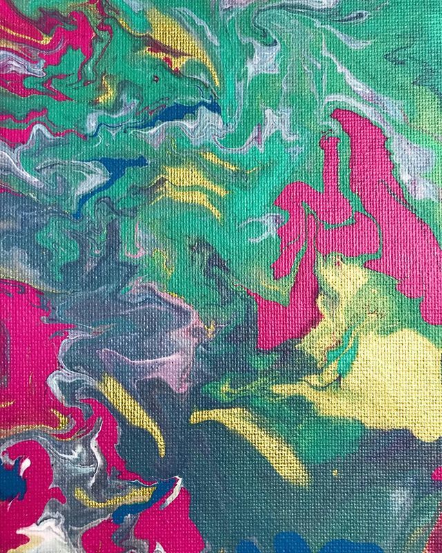 chelzart's tweet photo. Pouring is so much fun!🌈 ~
I’m still learning it’s easier than it looks! One day I will get the cells to appear! ~
I recycled the paint that I used from my last pour because I HATE wasting paint! Paint is meant to be used creatively!🎨💕
~
~
~
~
~
#Chelzart #CreatingColorfully… https://t.co/NmZeGn85Z1
