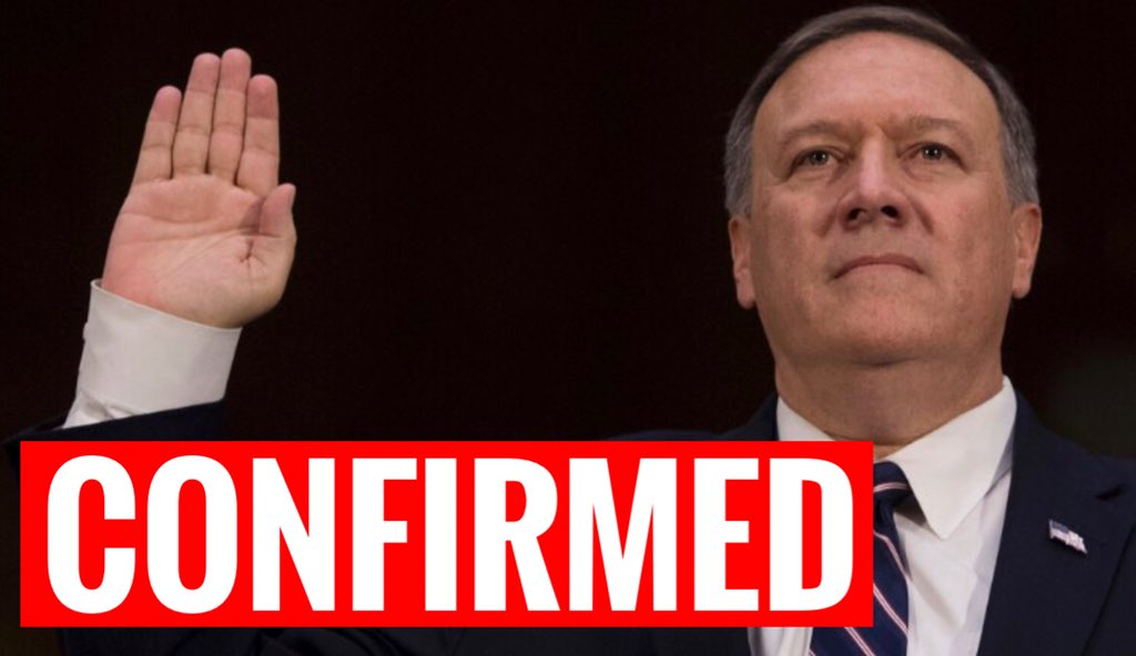 Mike Pompeo finally confirmed as Secretary of State