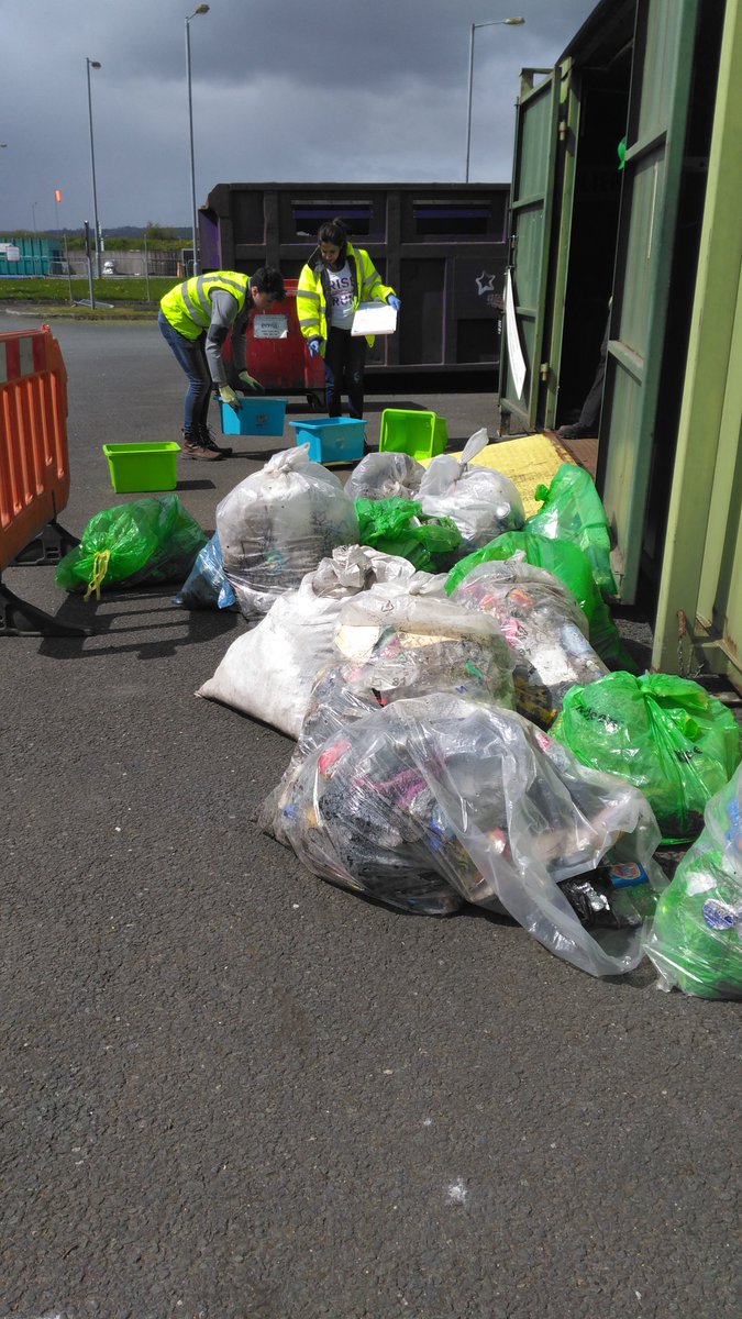 JannetteKOB's tweet photo. Waste audit carried out @Powerstown civic site today using #roadsiderubbish collected during @NationalSpringC thanks to @CleanTechCentre team for all of their help. And yep, we separated all of that #rubbish by hand!! #cleancarlow #carlow #ourcounty #litter @kckr @preventwaste https://t.co/q5tphSicW9