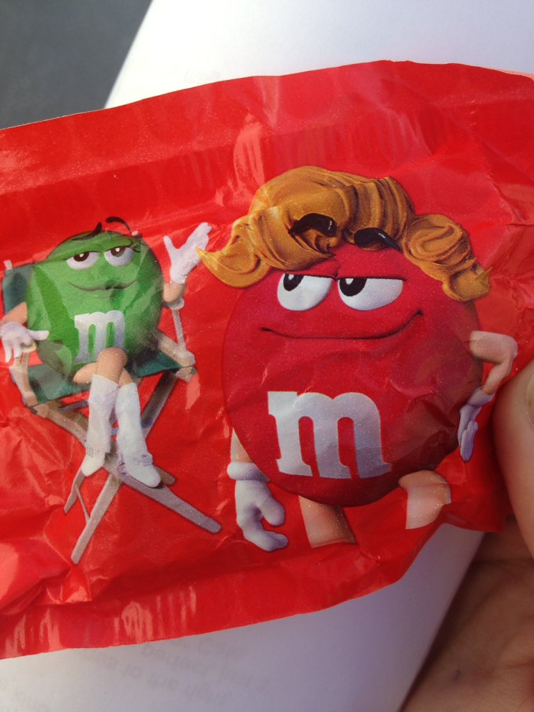 Has Fun Size peanut butter M&Ms always had 'Red' with this hair