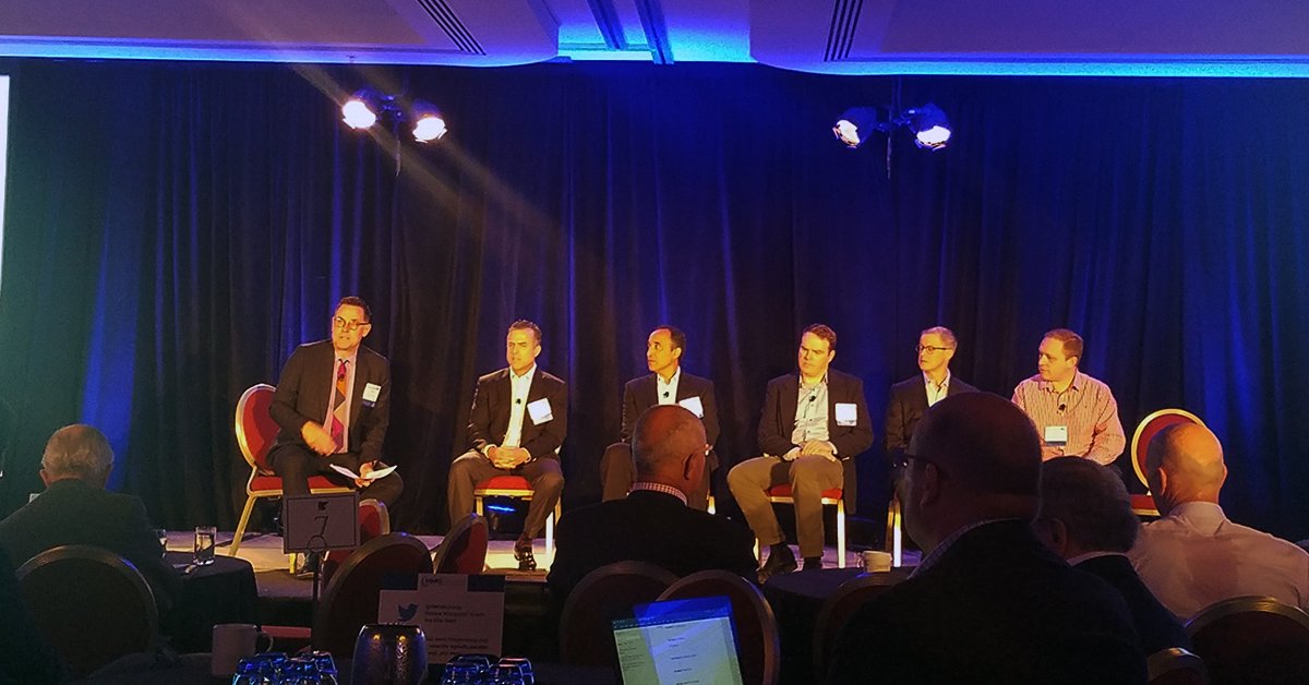 Happening now: our very own CEO,  Tom Barton speaking to New Technologies on the #hmgciosf Executive Panel hmgstrategy #Tintri  – RT Tintri