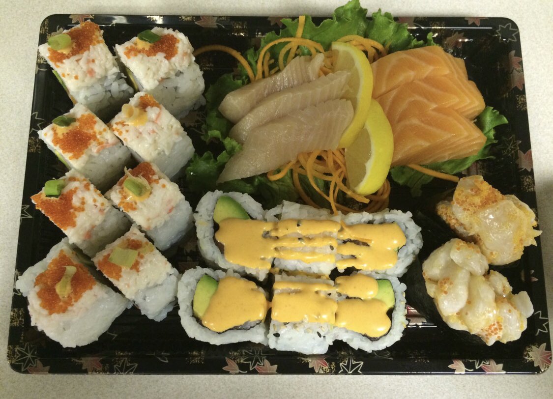 Yum 😋 come and get your sushi fix!