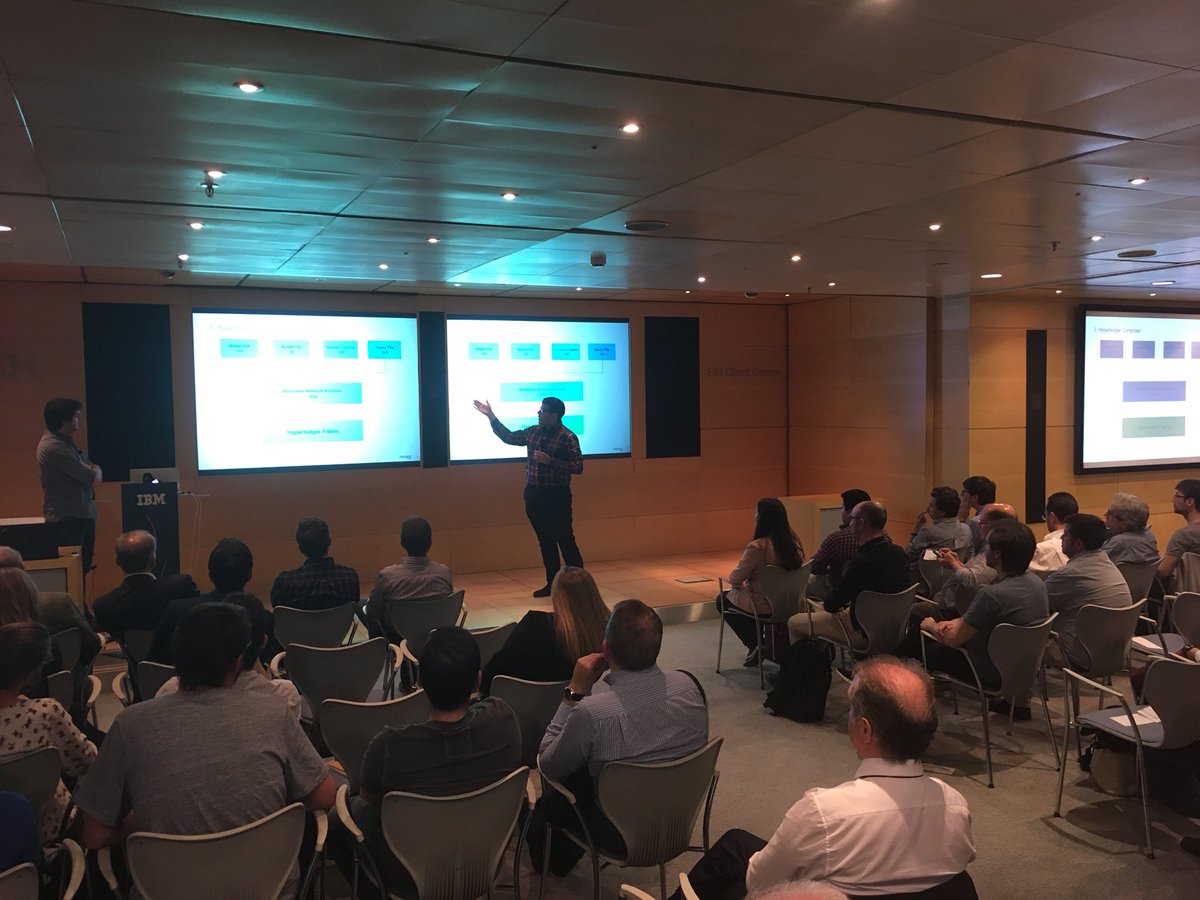 LauraGPalicio's tweet image. Alberto Rodríguez  de @minsaitbyindra nos presenta la PoC de trazabilidad con #HyperledgerComposer #IBM